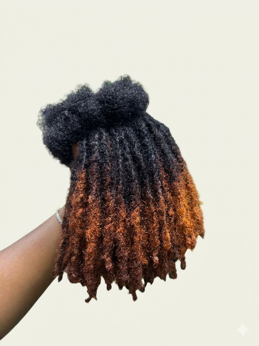 Sunset Ombre Faux Loc Extensions - Image 3