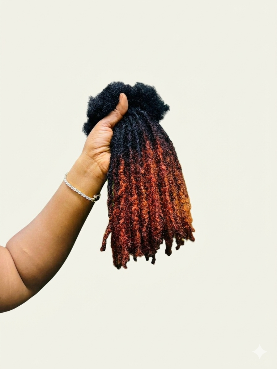 Sunset Ombre Faux Loc Extensions - Image 2